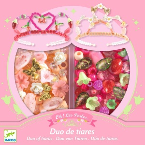Kit creativ Diademe Strălucitoare roz - materiale pentru accesorii prințesă