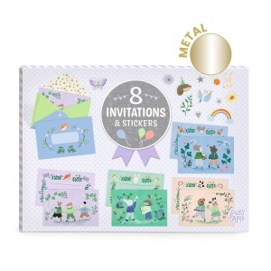 Set de invitatii Parada animalelor, Djeco