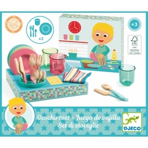 DJ05522 Set de veselă din lemn pentru copii