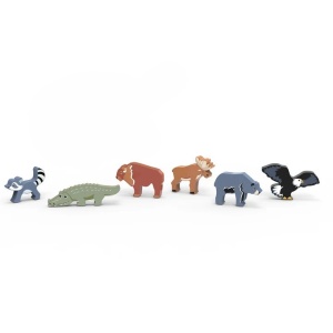 Animale din America de Nord din lemn Speedy Monkey