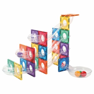 Set magnetic Circuit cu bile Compact 60 piese – joc STEM pentru copi