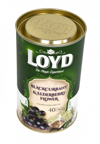 Ceai de coacaze negre si flori de soc, Loyd, 40 plicuri