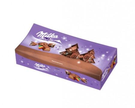 Bomboane pom Craciun CREMA MIGDALE, Milka 310g
