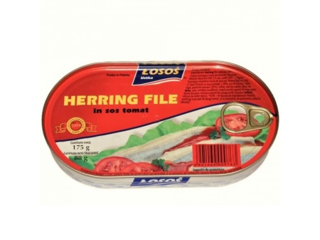 Hering file in sos tomat Losos, 175g
