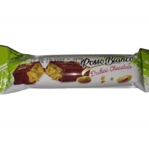 Ciocolata Dubai (cu crema de fistic si kataif) Rosso Bianco, 10 bucati X 36g