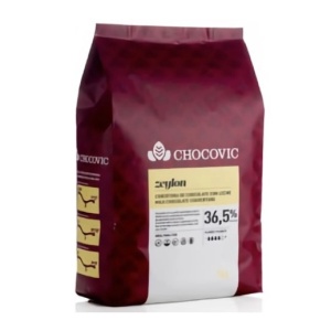 CHOCOVIC Ciocolata lapte Zeylon, 36.5% cacao, 5kg