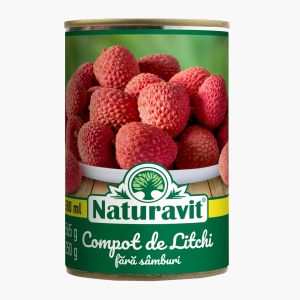 Compot de litchi fara samburi 565g