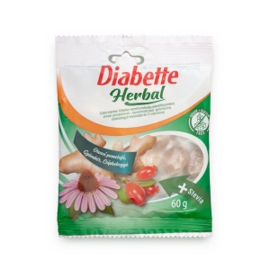 Bomboane asortate, fara zahar, Dibette, 60g