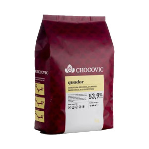 CHOCOVIC Ciocolata neagra QUADOR, cacao 53.9% 5kg
