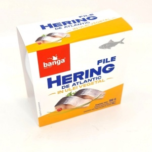 Hering file in ulei vegetal 180g Banga