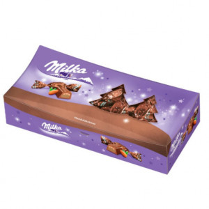 Bomboane pom Craciun CREMA MIGDALE, Milka 310g