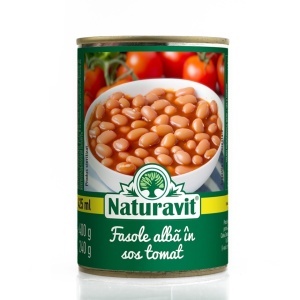 Fasole alba in sos tomat 425ml (400g)