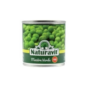 Mazare verde in conserva, Naturavit, 425ml