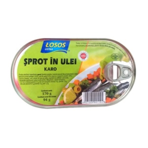 Sprot in ulei karo, Losos, 170g