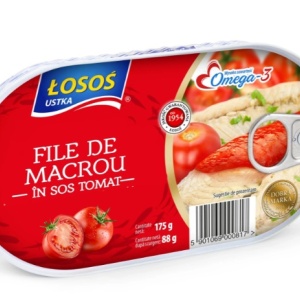 Macrou file in sos tomat, Losos, 175g