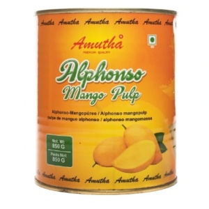 Conserva cu piuree pulpa de mango, Alphonso, 850 g