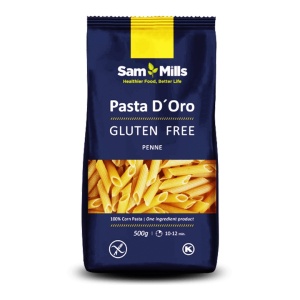 Paste fainoase fara gluten, penne, Sam Mills, 500g