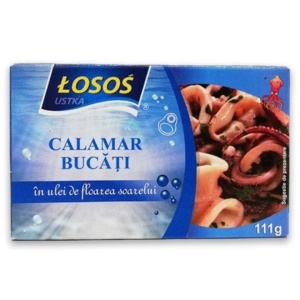 Tentacule de calamar gigant in ulei de floarea soarelui LOSOS, 111g