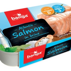 Somon Atlantic in suc propriu, Banga, 120g
