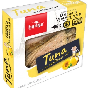 Ton file in ulei de floarea soarelui Banga 160g
