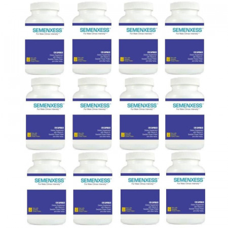 SEMENXESS™ - Increase Your Ejaculate - Sperm Volume Pills - 12 Bottles