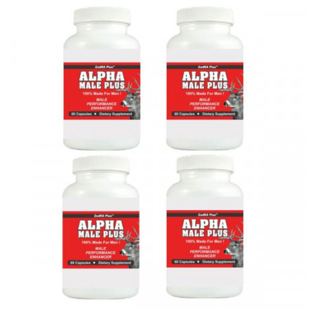 ALPHA MALE PLUS - Sexual Performance Enhancer - 4 Bottles