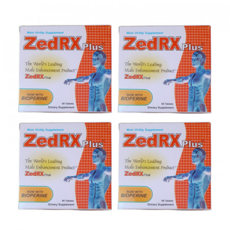 ZedRX Plus™ - Penis Erection & Enlargement Pills - 4 Boxes