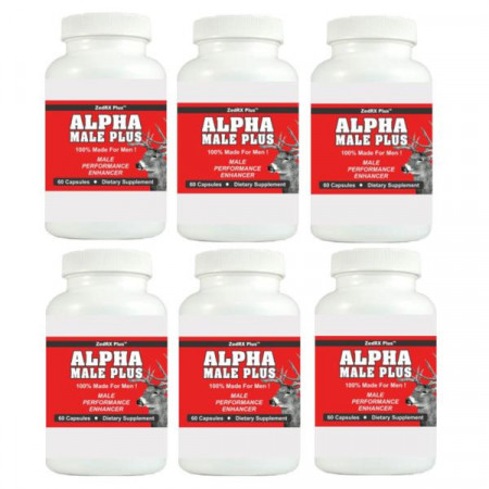 ALPHA MALE PLUS - Sexual Performance Enhancer - 6 Bottles