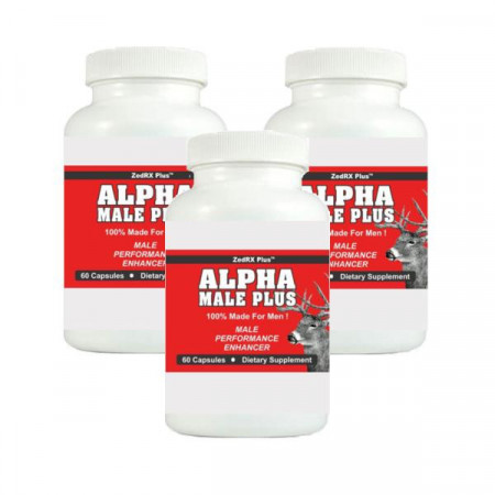 ALPHA MALE PLUS - Sexual Performance Enhancer - 3 Bottles