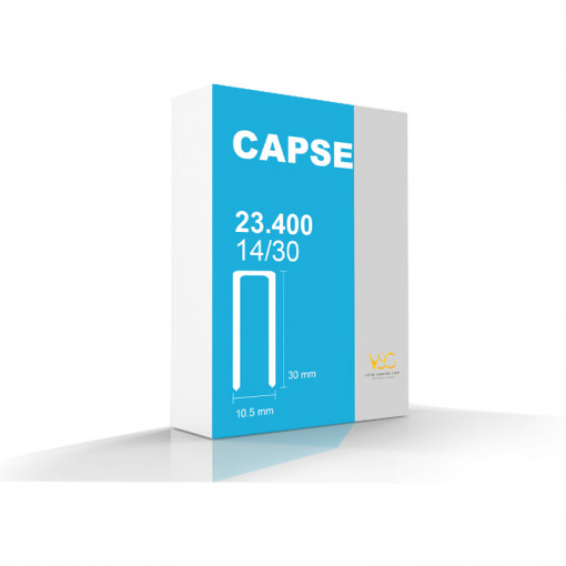 Capse prinse in benzi tip U 14/30 (23400 buc/cutie)