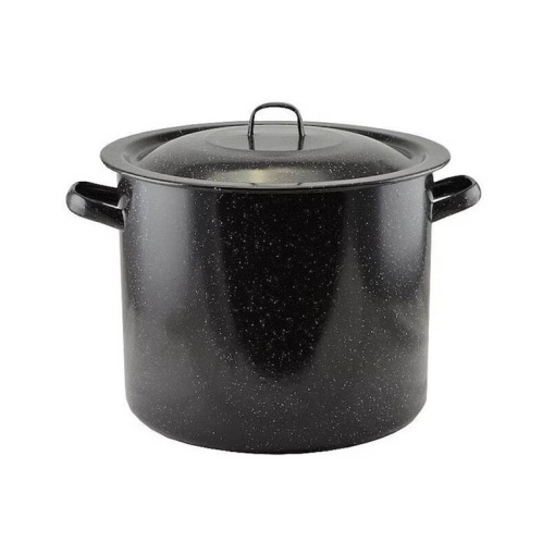 Oala emailata 30 L neagra