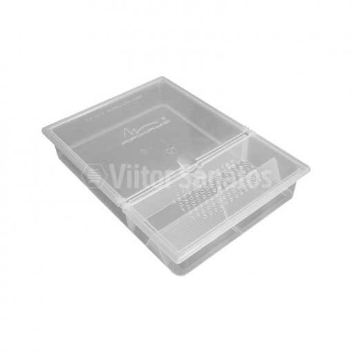 Hranitor pe podisor patrat 1.2 litri, capac transparent (100 buc)