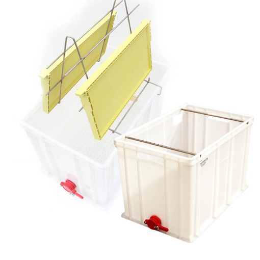 Tava pentru descapacit din plastic 40 cm filtru imbunatatit + tava 40 suport rame