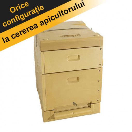 Stup 12 rame din poliuretan configuratie la cererea apicultorului