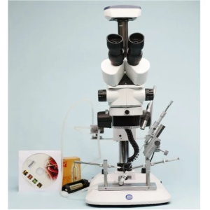 Set profesional pentru inseminare SCHLEY 1.02 cu instalatie anestezie, LED, microscop Nexius Zoom Trinocular 7-45x