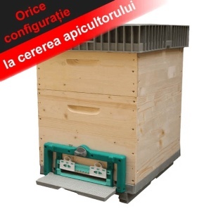Stup 10 rame din lemn configuratie la cererea apicultorului IS