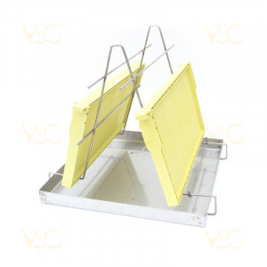 Tava descapacit 5 cm inox cu suport rame