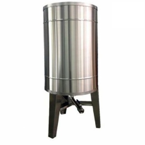 Bazin inox 500 litri cu robinet, capac si picioare