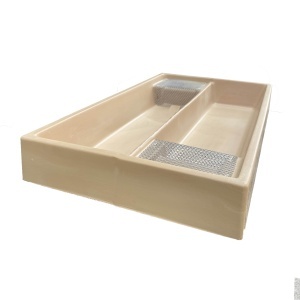 Podisor - hranitor din poliuretan cu doua rezervoare x1.5 litrii pentru stup 6 rame