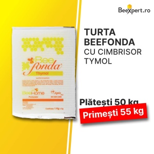 Turta BeeFonda cu cimbrisor Tymol (pachet 50+5 gratis)