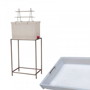 Banc descapacit 40 cm plastic, filtru imbunatatit plastic canea, suport rame
