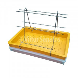 Maturator plastic cu filtru plastic, suport si capac 15 kg