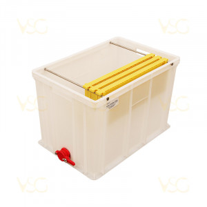 Maturator plastic cu manere, suport si capac 130 kg