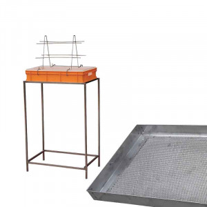 Banc descapacit 10 cm plastic, filtru inox, suport rame