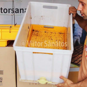 Tava separare miere-ceara 40 cm cu canea