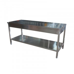 Masa inox cu raft
