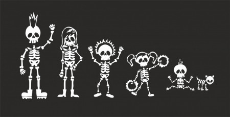 Стикер за автомобил - Metal Family