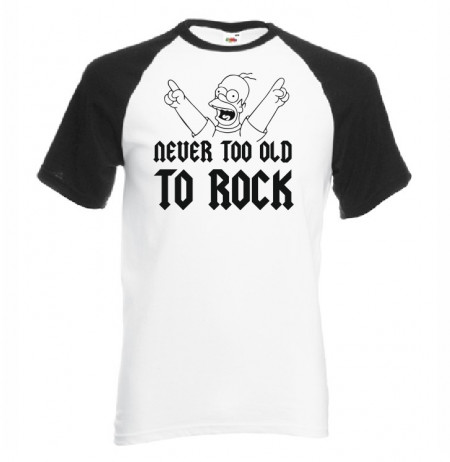 Тениска - NEVER TOO OLD TO ROCK