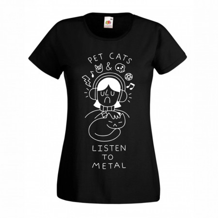 Тениска - Pet Cats - Listen To Metal - Img 2