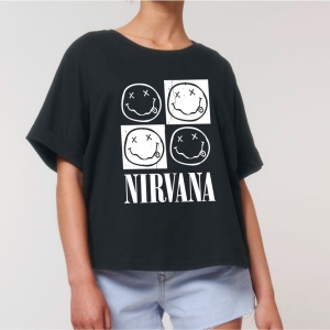 Дамска тениска - Nirvana - (oversize)